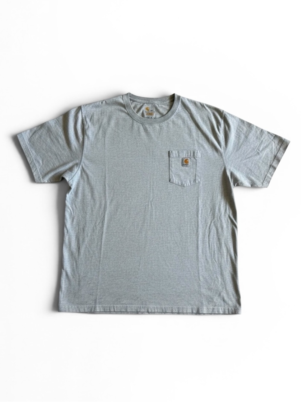 Carhartt T-Shirt Heavyweight Short Sleeve Workwear Crewneck Utility Gray 2XL
